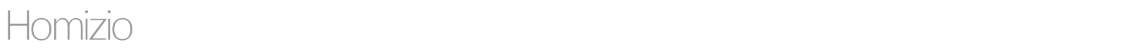 Homizio font preview